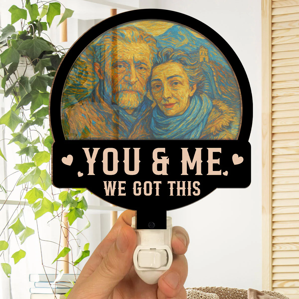 We Got This Husband Wife - Personalized Custom Wood And Acrylic Night Light - Image 5