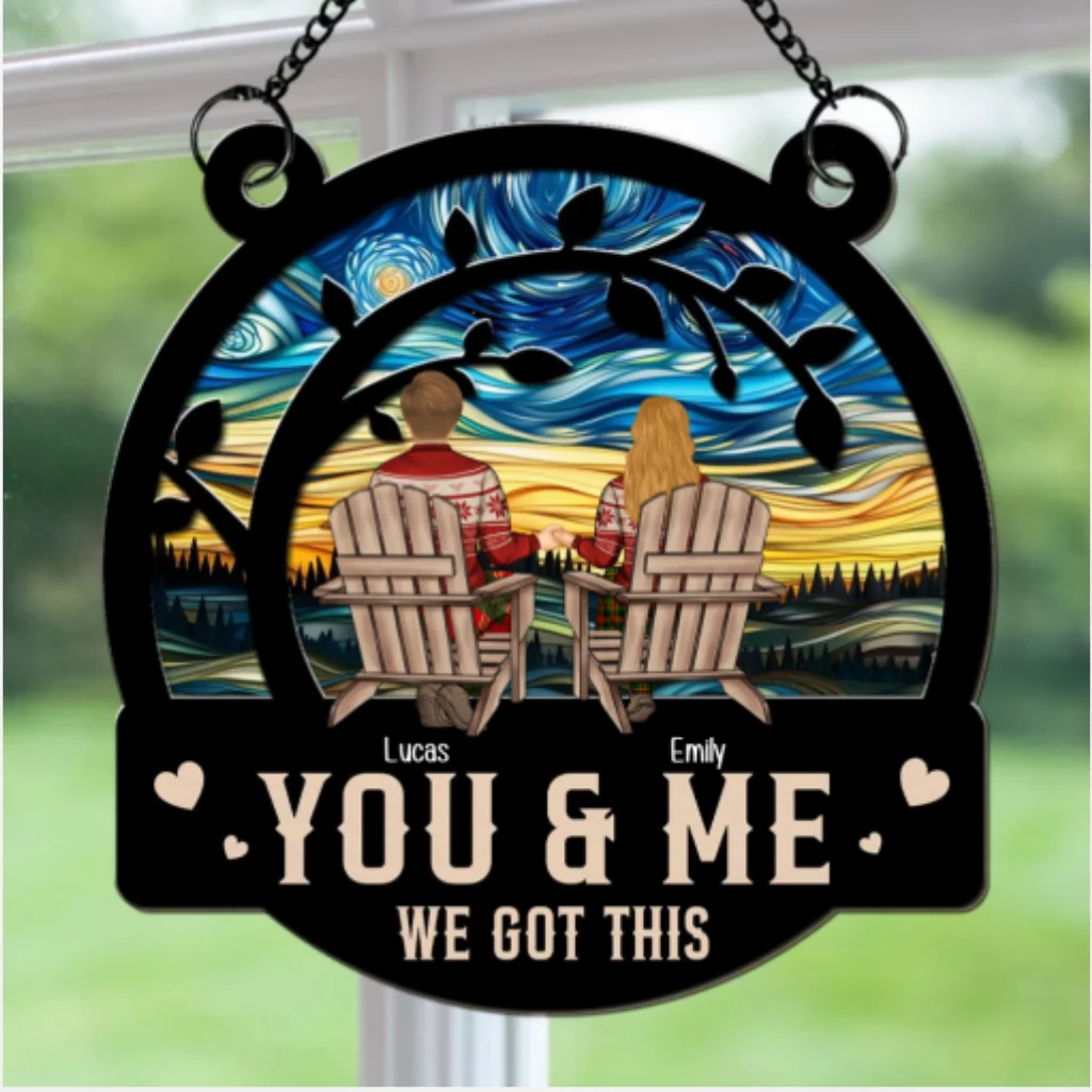 We Got This Merry Christmas - Personalized Custom Suncatcher - Image 5