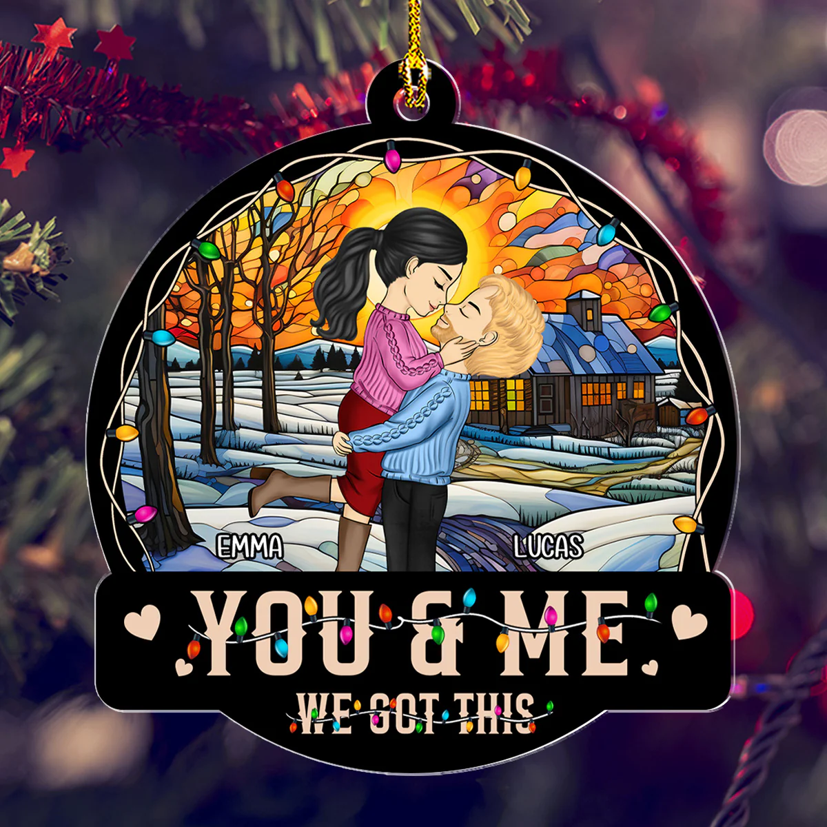 We Got This - Personalized Custom Acrylic Ornament - Image 2