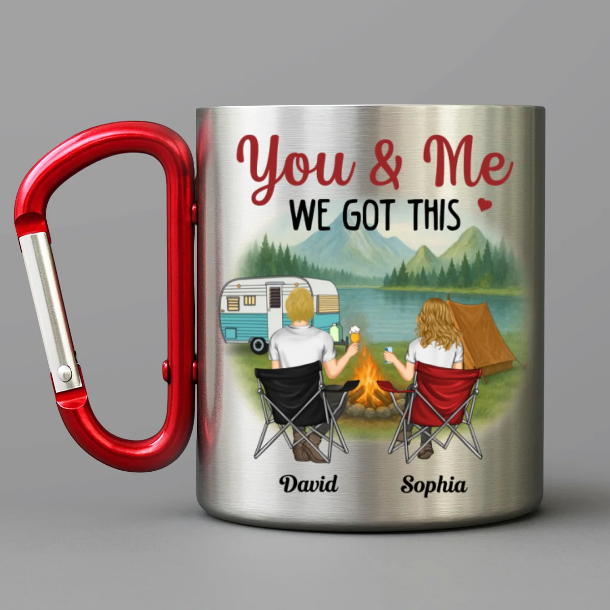 We Got This - Personalized Custom Carabiner Mug - Image 5