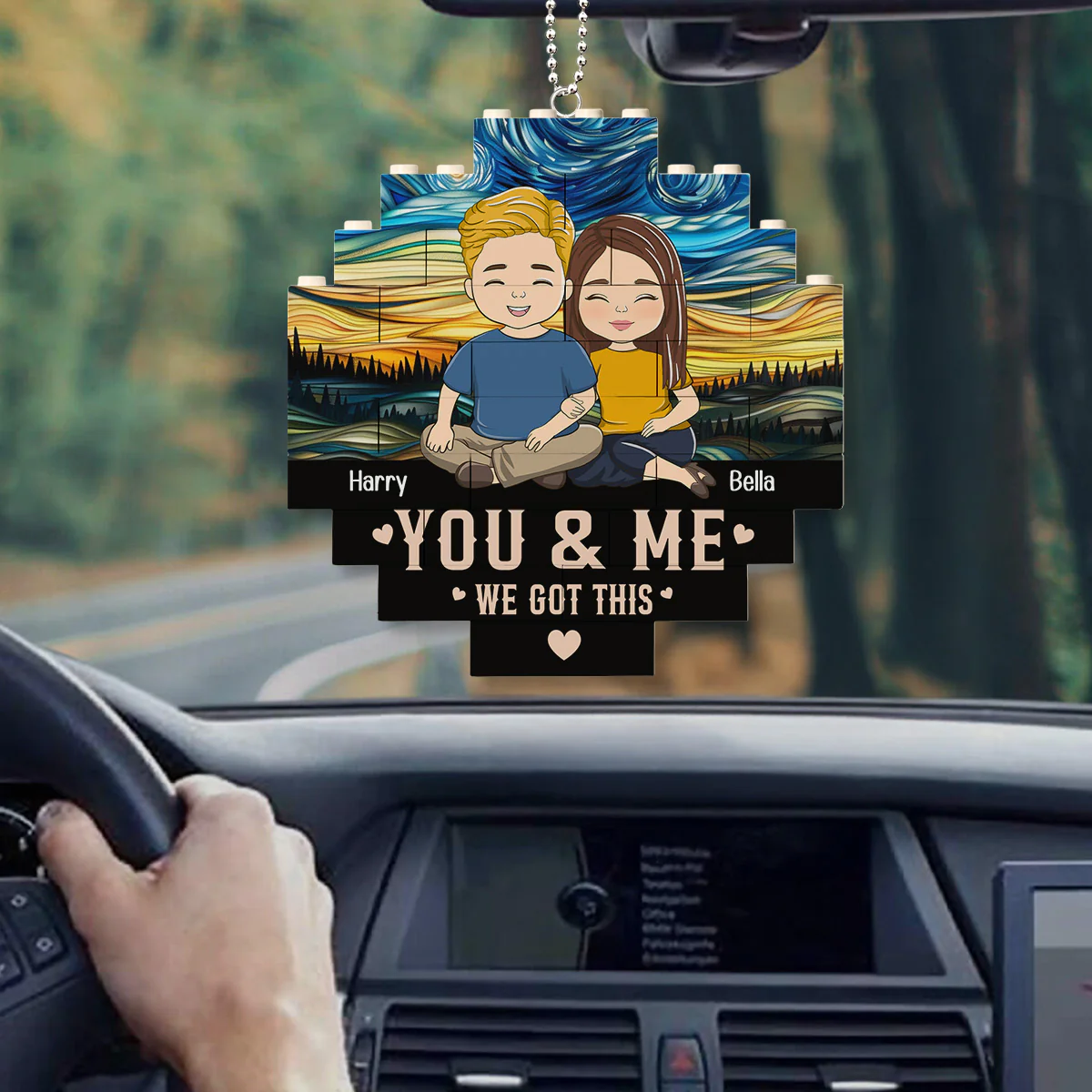 We Got This - Personalized Custom Puzzle Car Ornament - Image 3