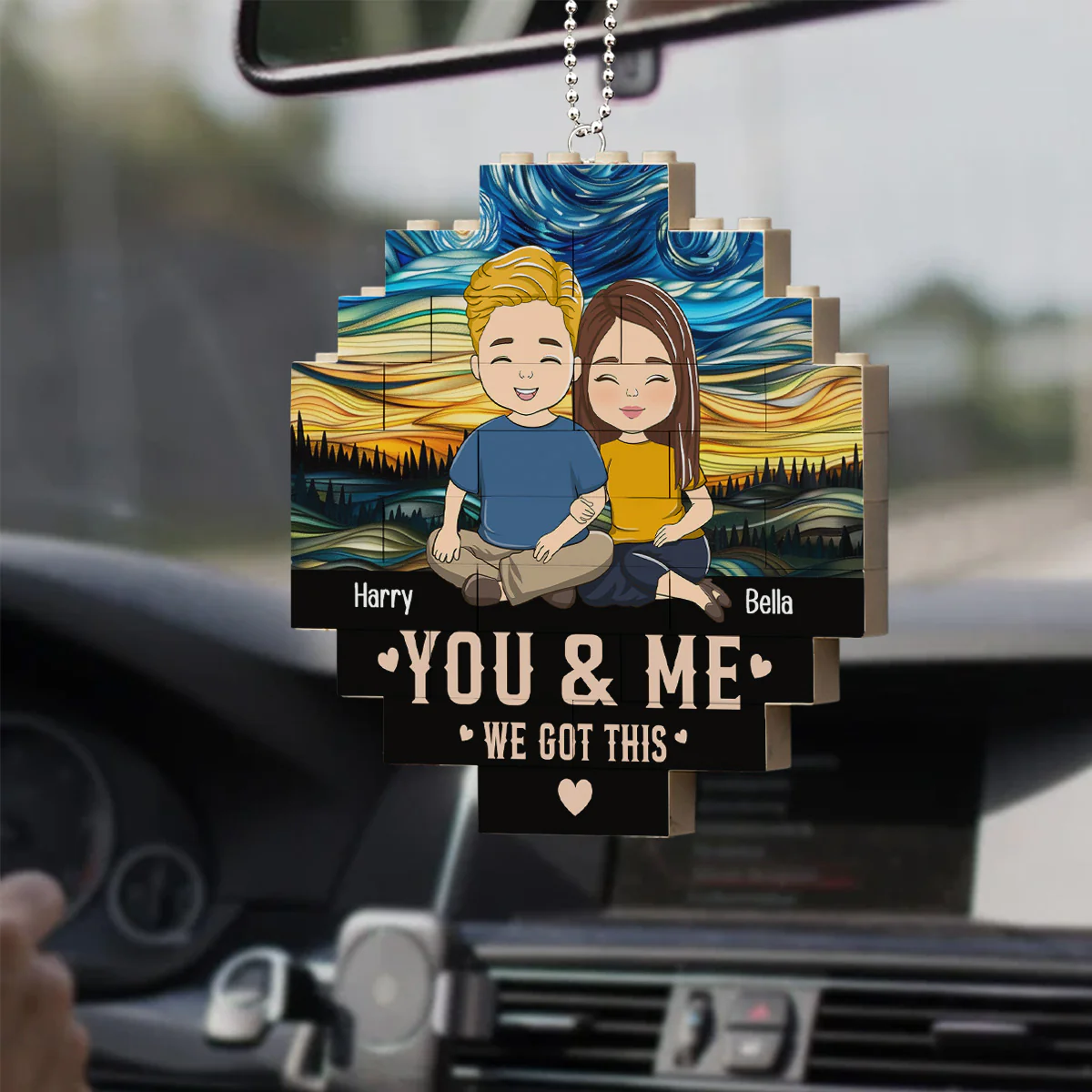 We Got This - Personalized Custom Puzzle Car Ornament - Image 4