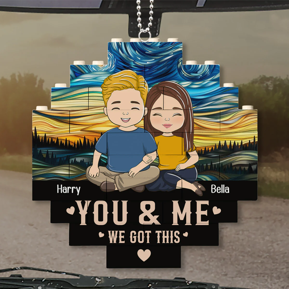 We Got This - Personalized Custom Puzzle Car Ornament - Image 5