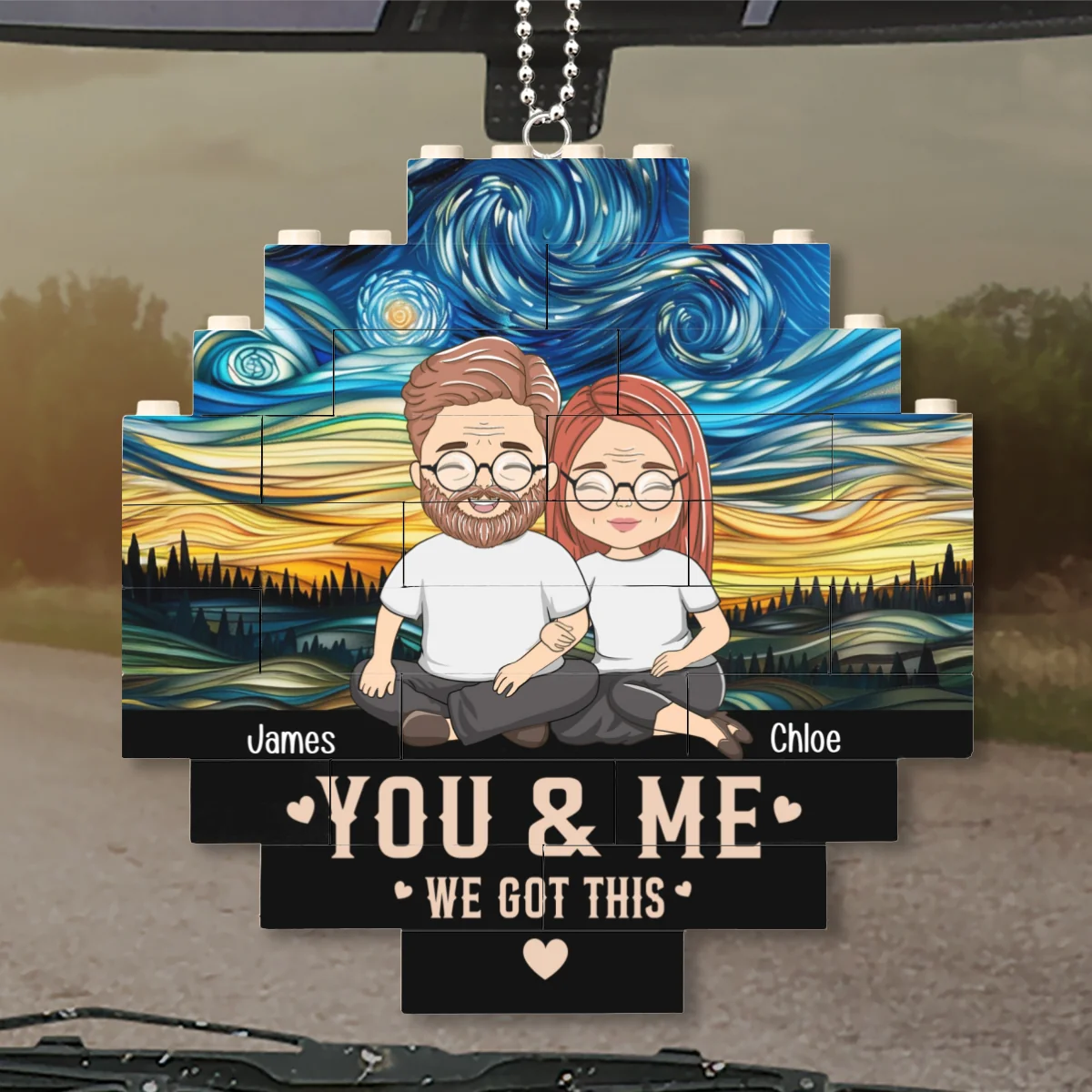 We Got This - Personalized Custom Puzzle Car Ornament - Image 7