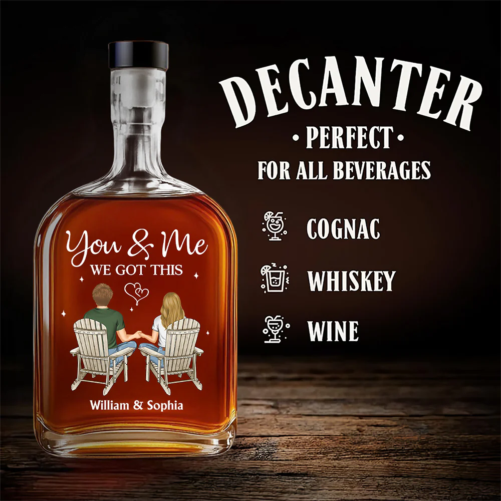 We Got This - Personalized Custom Spirits Decanter - Image 5