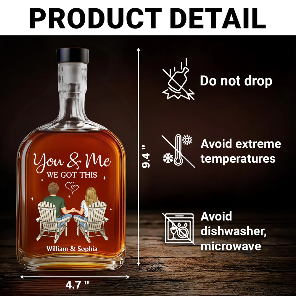 We Got This - Personalized Custom Spirits Decanter - Image 6