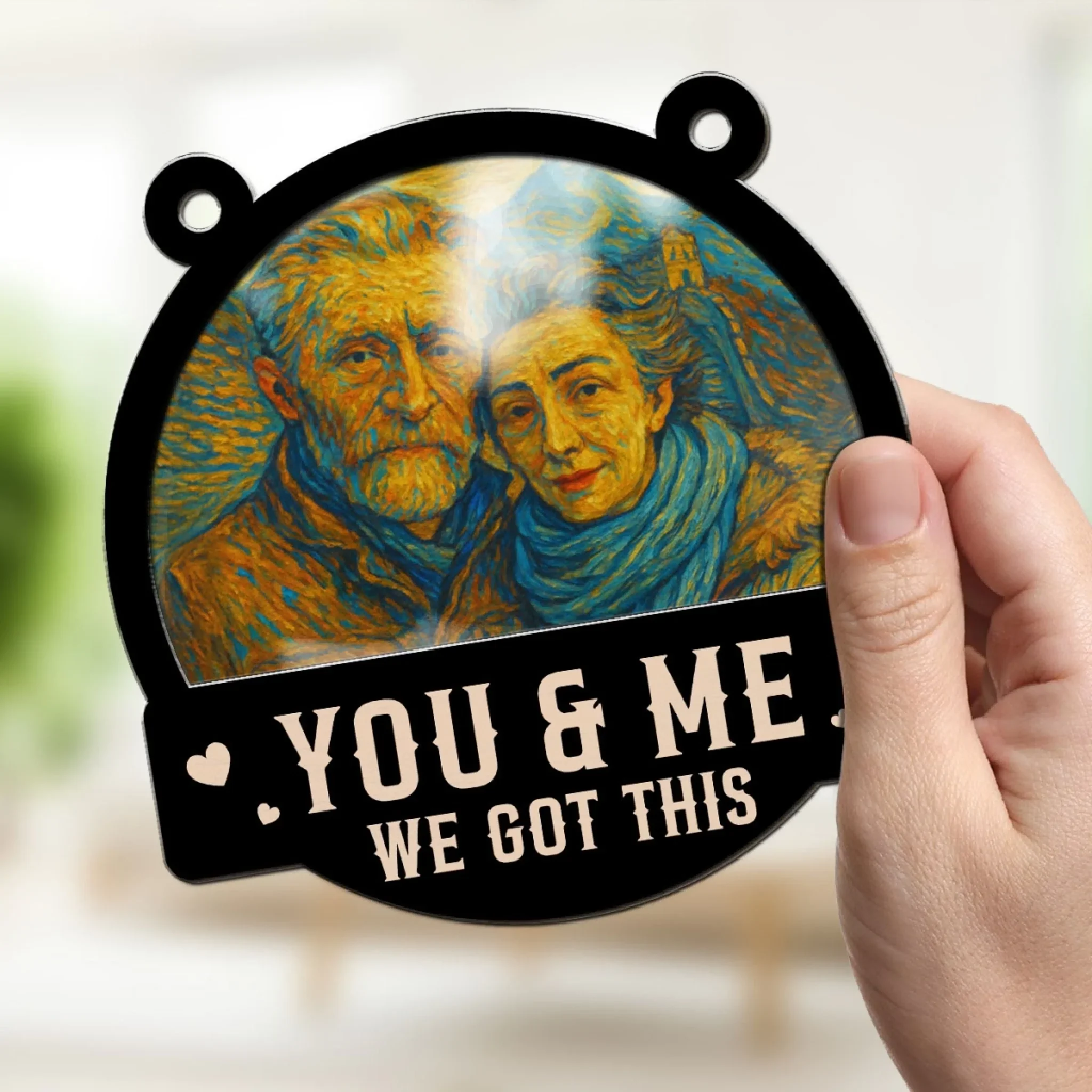 We Got This Untill Our Last Breath 2 - Personalized Custom Suncatcher - Image 3