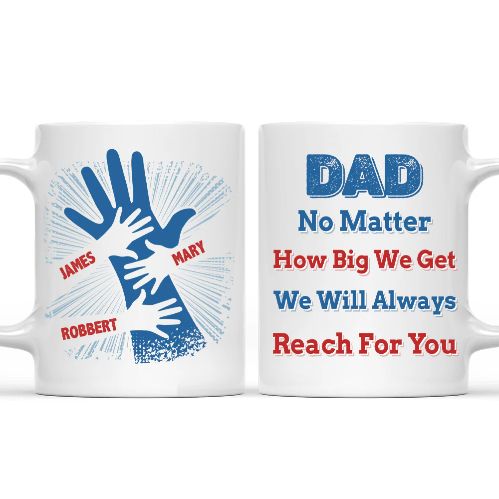 We Hold Our Hands Together And Forever  - Personalized Custom Coffee Mug - Image 3