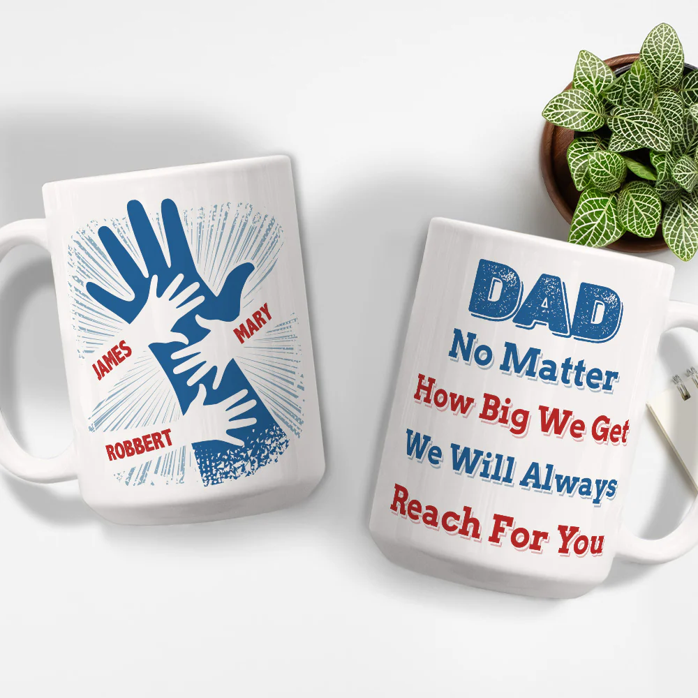 We Hold Our Hands Together And Forever  - Personalized Custom Coffee Mug - Image 5
