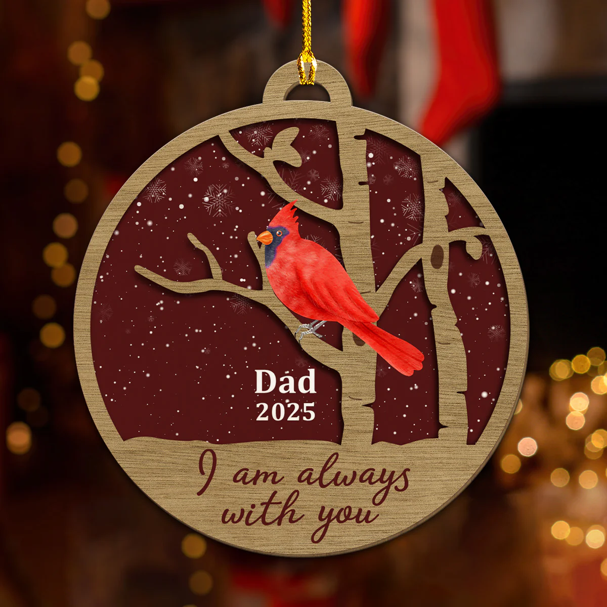 We Hold You Forever Near - Personalized Custom Wood Ornament - Image 3