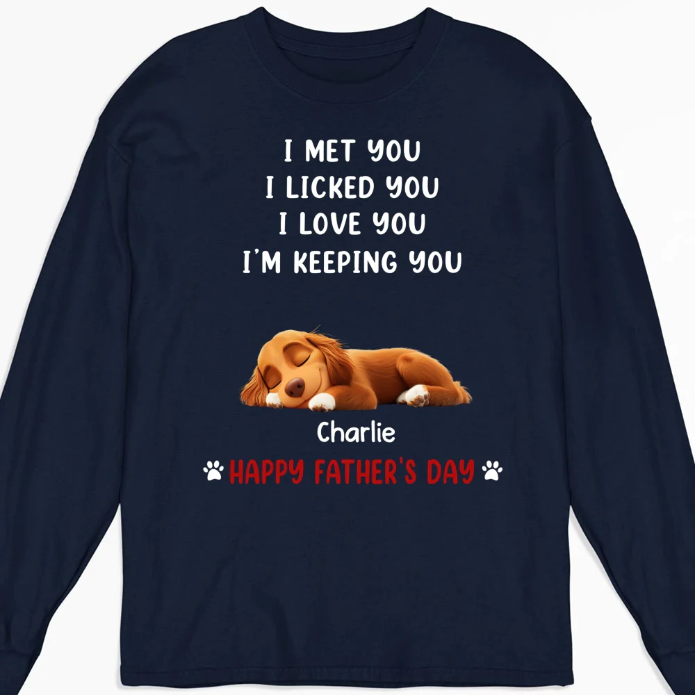 We Licked And Love You - Personalized Custom Long Sleeve T-Shirt - Image 4