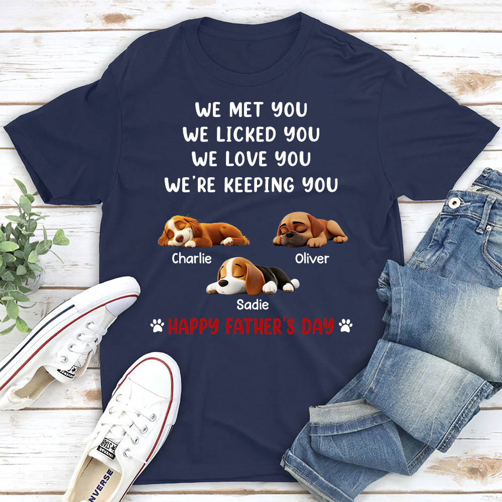 We Licked And Love You - Personalized Custom Unisex T-Shirt - Image 3