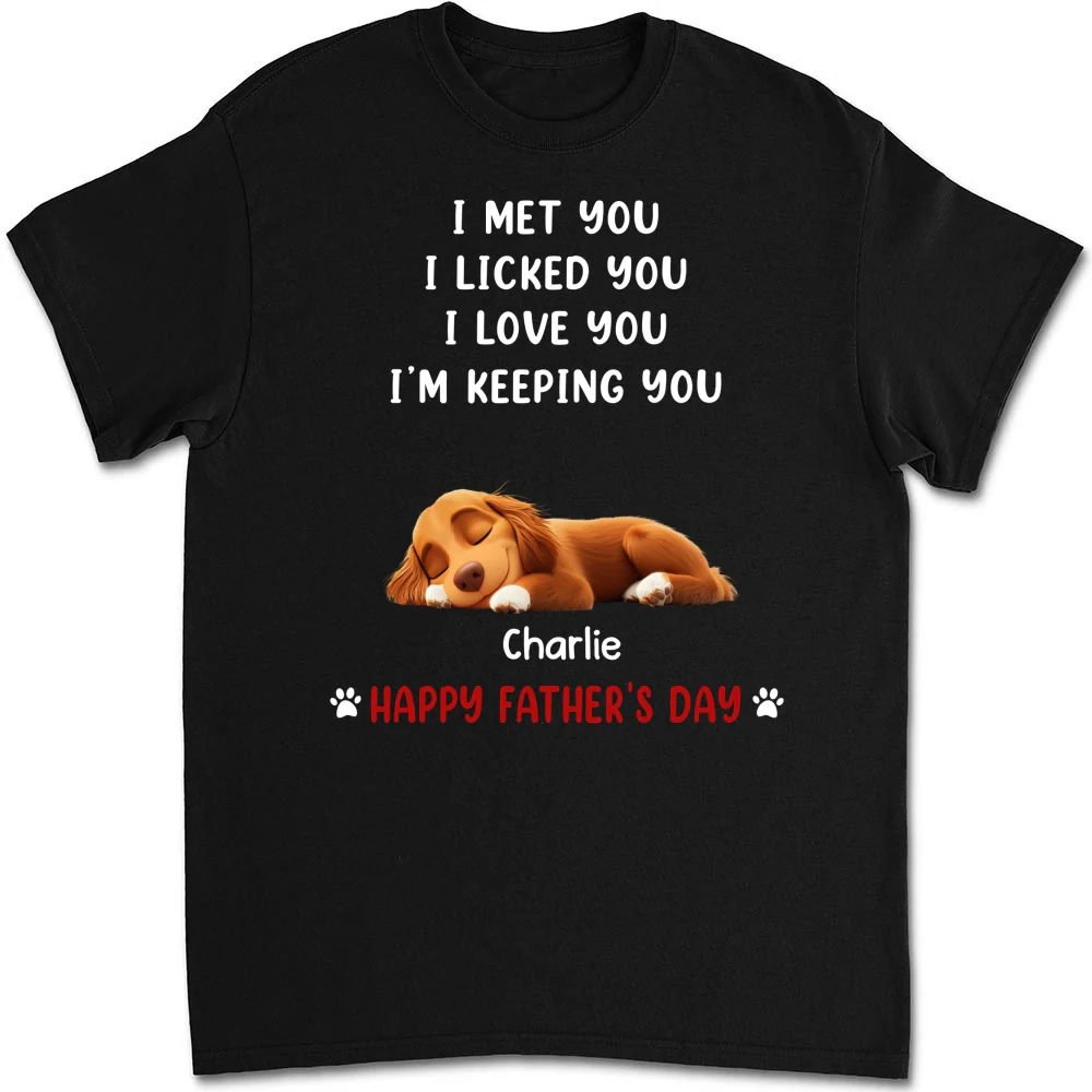 We Licked And Love You - Personalized Custom Unisex T-Shirt - Image 4