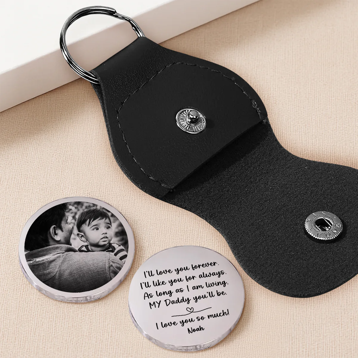 We Love You Dad - Personalized Custom Pocket Hug - Image 2