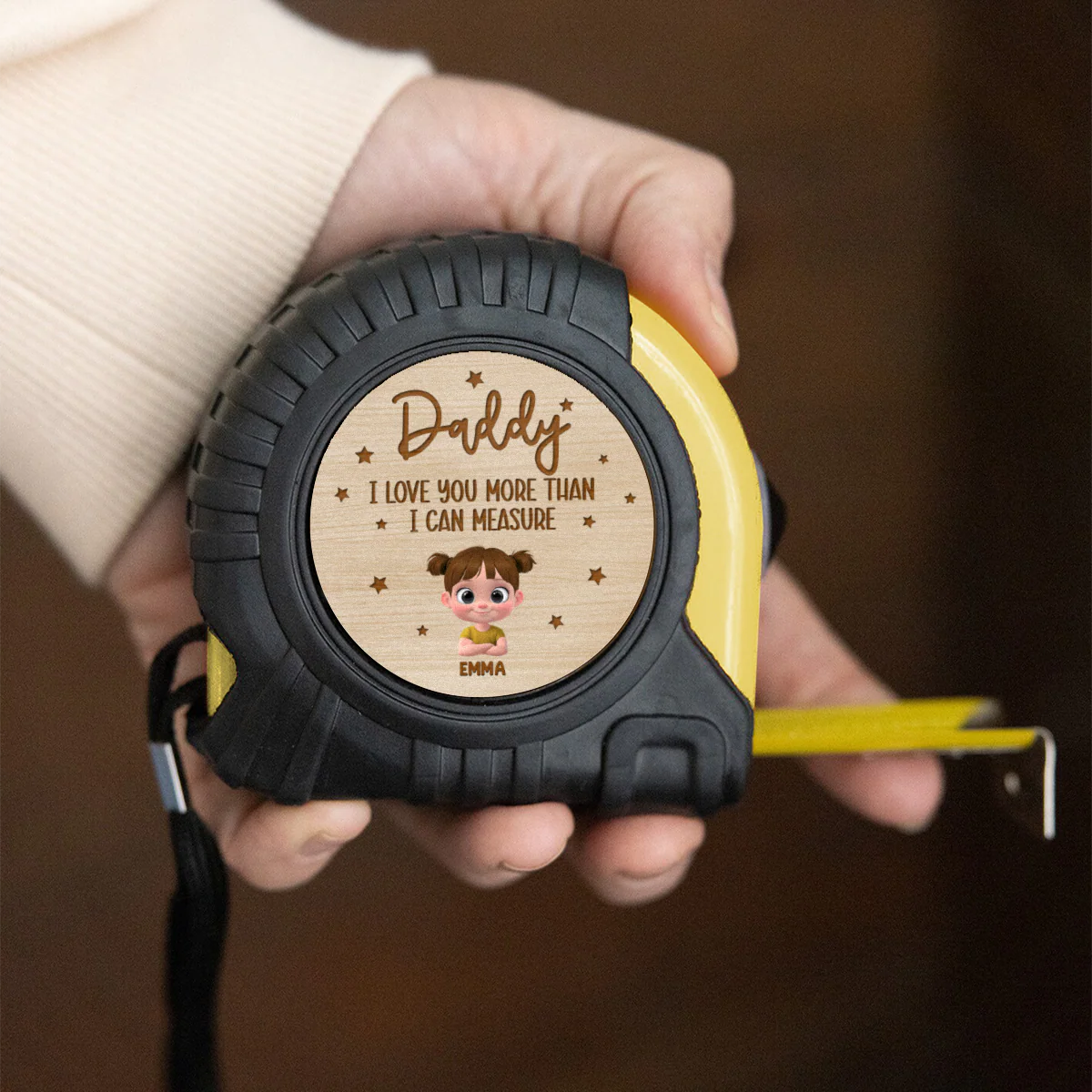 We Love You Dad - Personalized Custom Tape Measure - Image 4