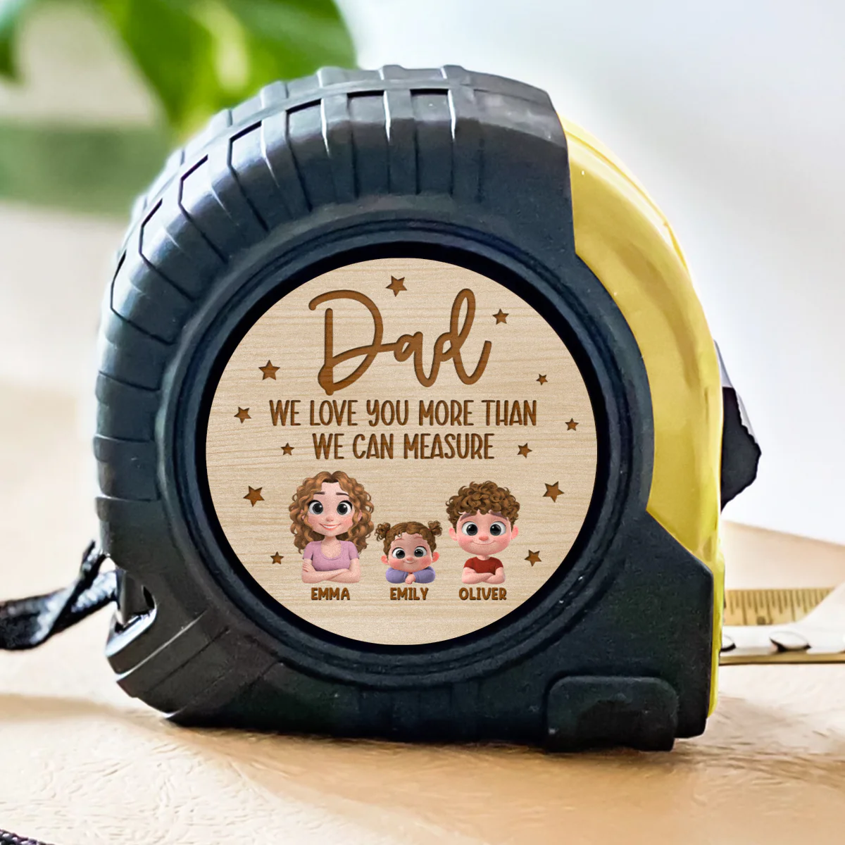 We Love You Dad - Personalized Custom Tape Measure - Image 5