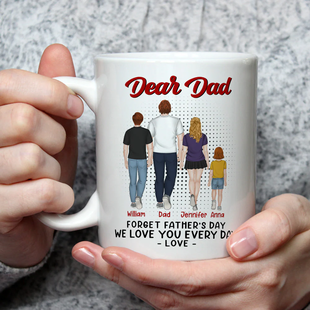 We Love You Every Day - Personalized Custom Coffee Mug - Image 3