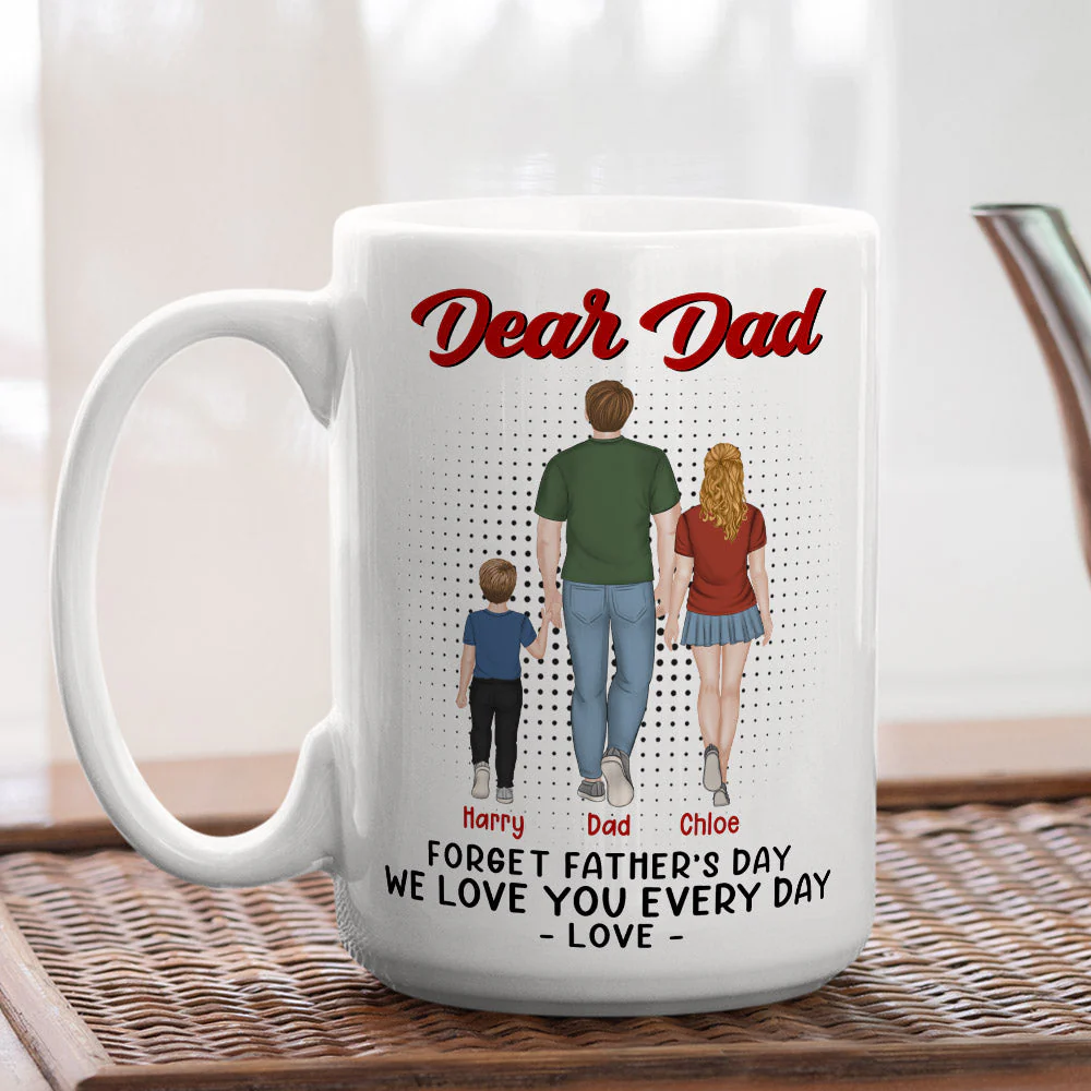 We Love You Every Day - Personalized Custom Coffee Mug - Image 4