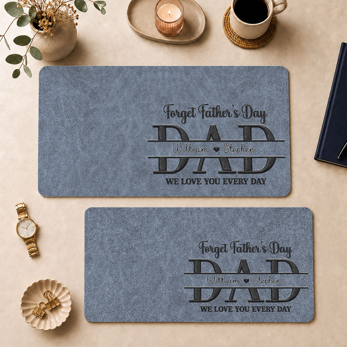 We Love You Every Day - Personalized Custom Desk Mat - Image 2