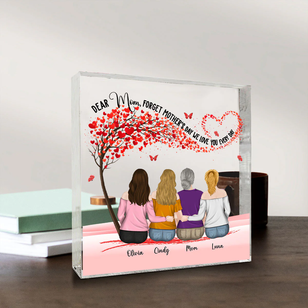 We Love You Everyday - Personalized Custom Acrylic Plaque - Image 2