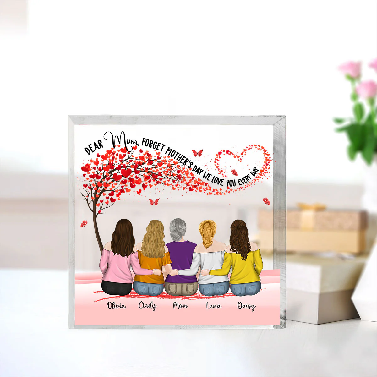 We Love You Everyday - Personalized Custom Acrylic Plaque - Image 4