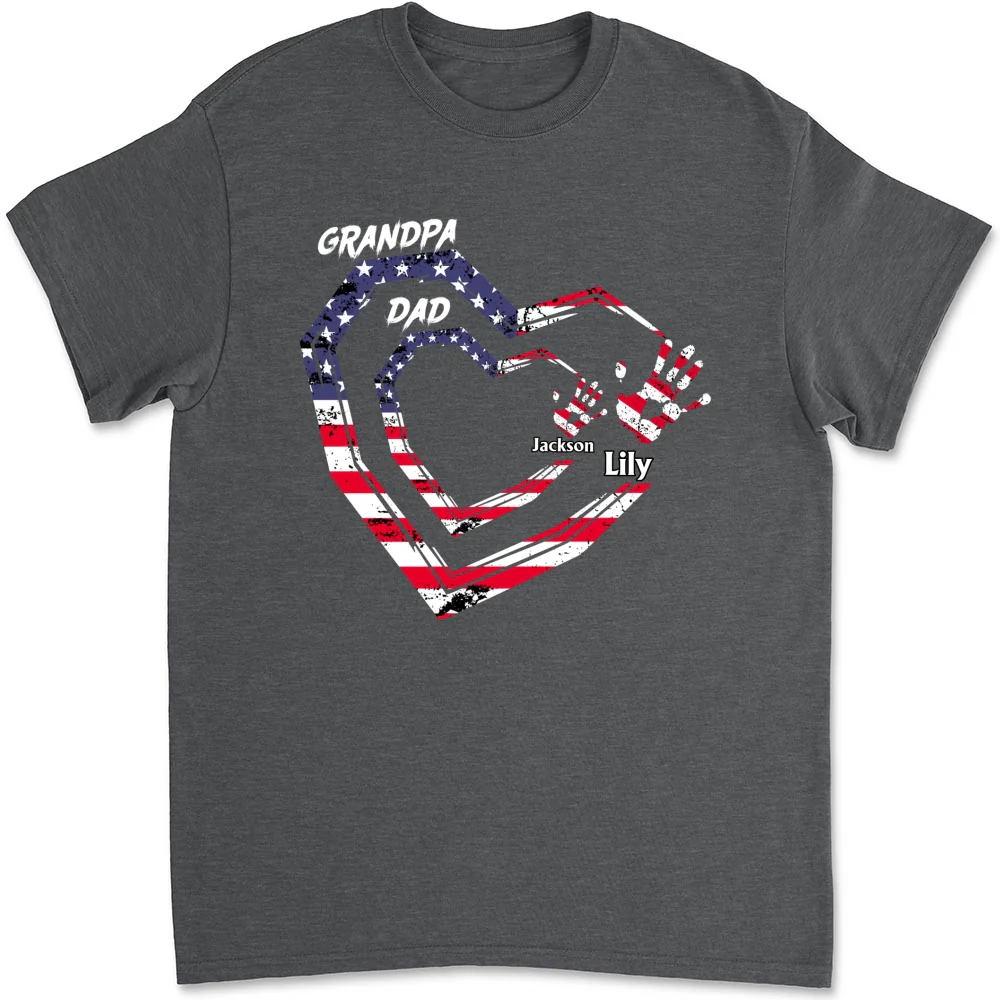 We Love You Grandpa - Personalized Custom Shirt - Image 12
