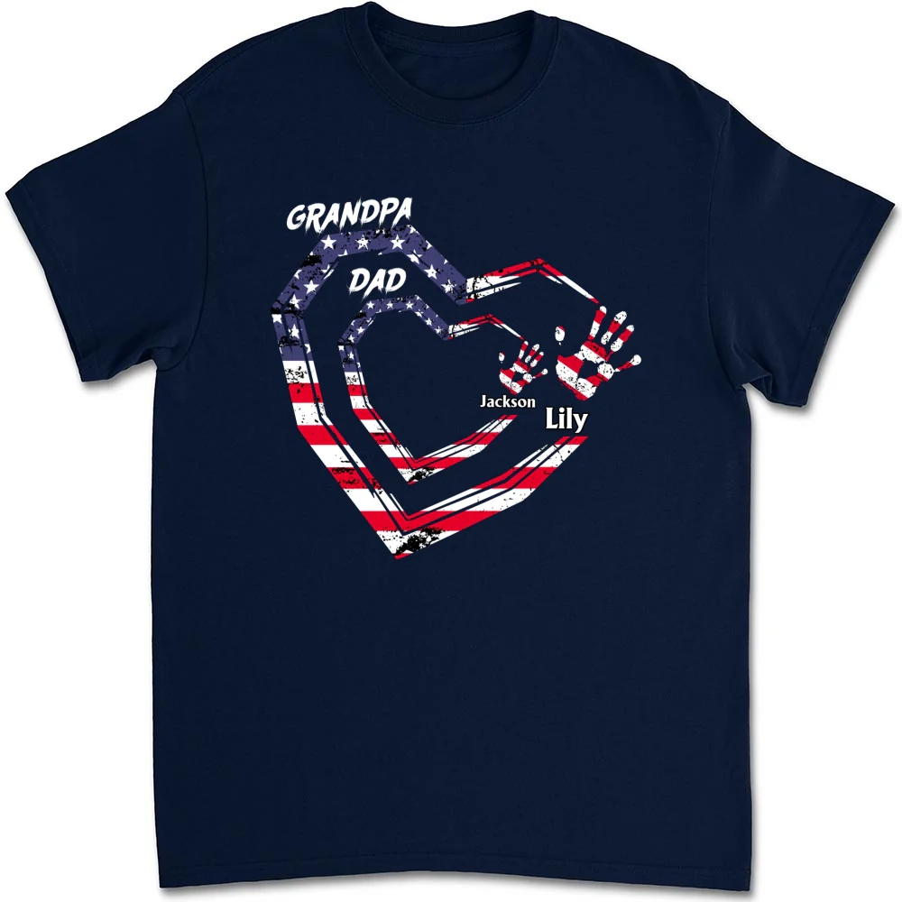 We Love You Grandpa - Personalized Custom Shirt - Image 14