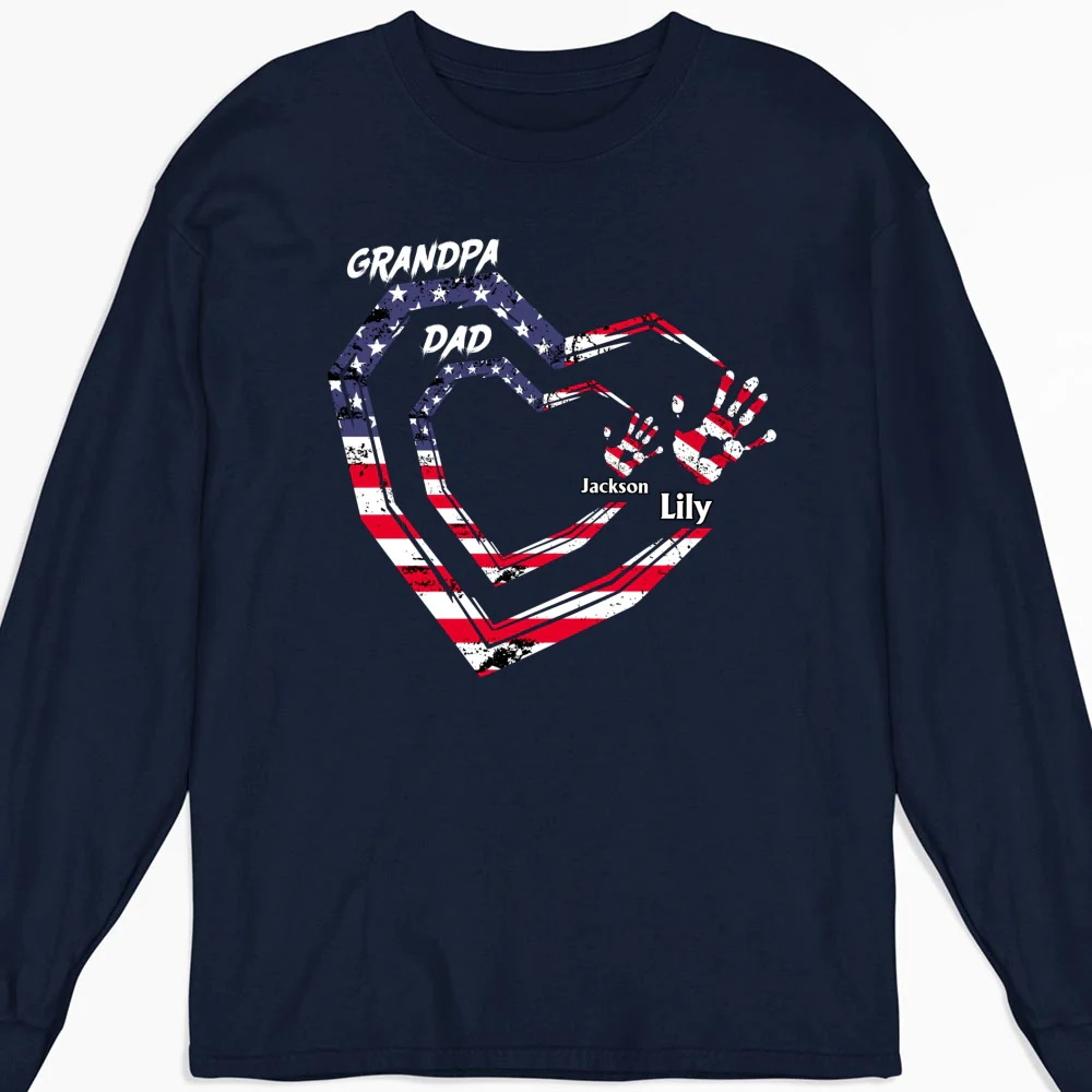 We Love You Grandpa - Personalized Custom Shirt - Image 18