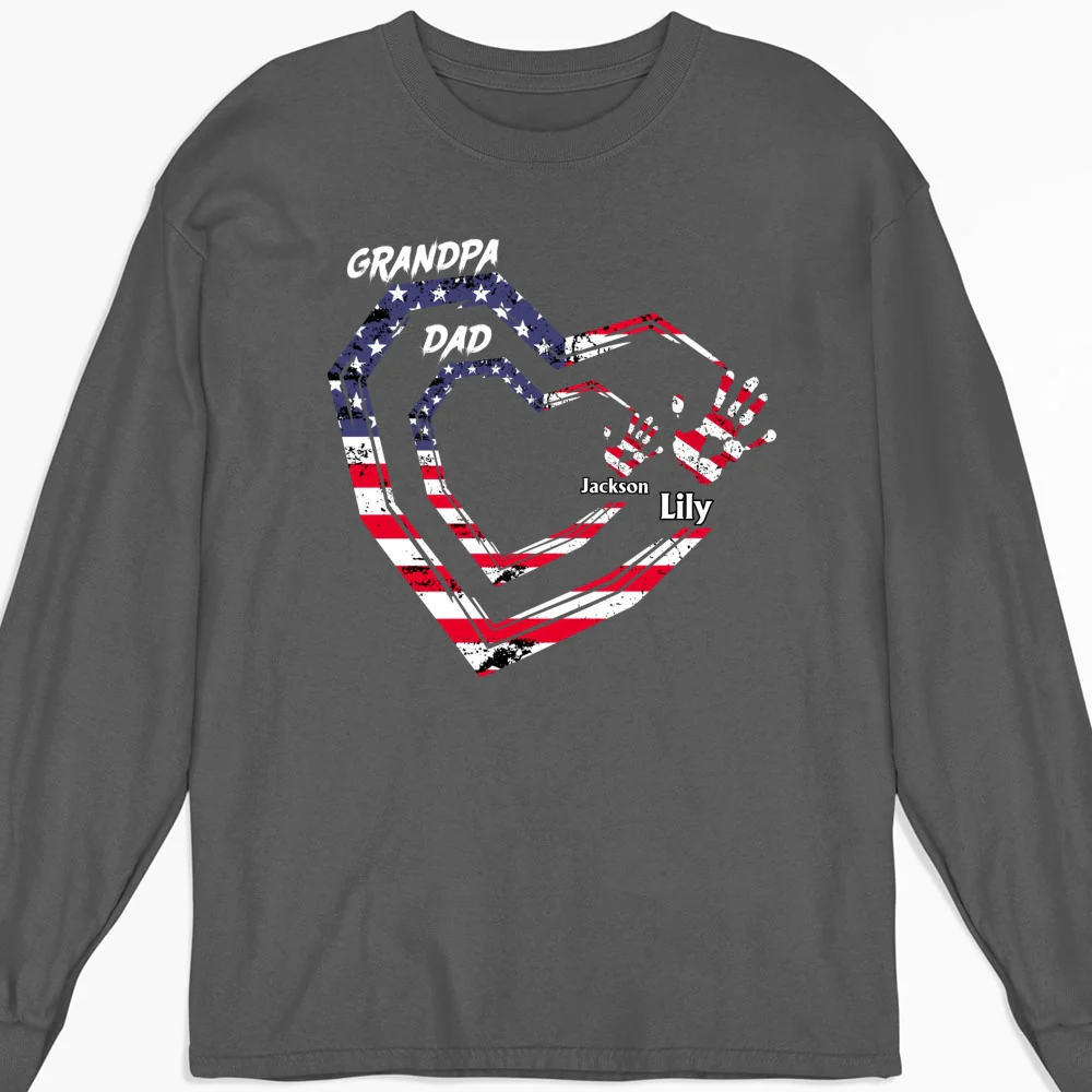 We Love You Grandpa - Personalized Custom Shirt - Image 19
