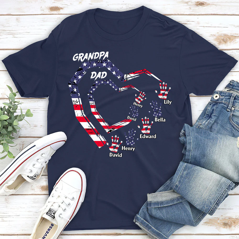 We Love You Grandpa - Personalized Custom Shirt - Image 2