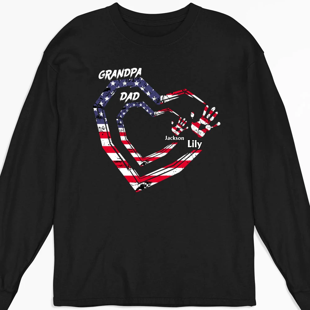 We Love You Grandpa - Personalized Custom Shirt - Image 20
