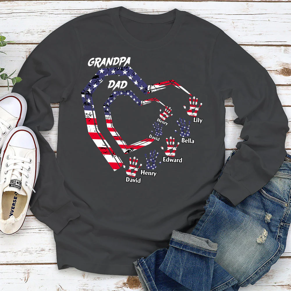 We Love You Grandpa - Personalized Custom Shirt - Image 7