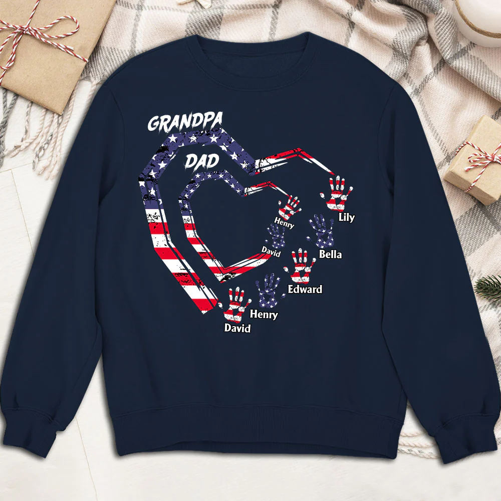 We Love You Grandpa - Personalized Custom Shirt - Image 9