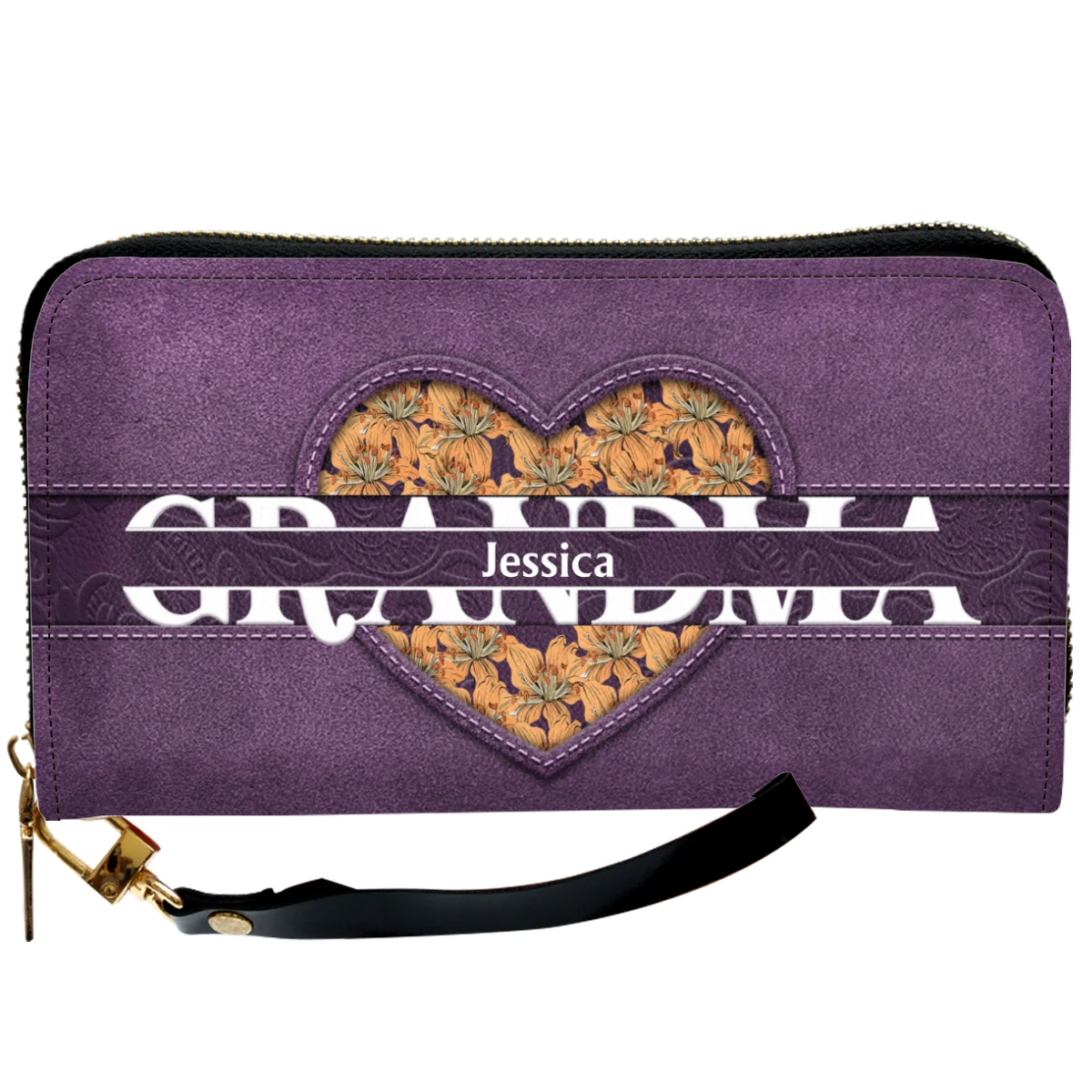 We Love You Mom - Personalized Custom Leather Wallet - Image 6