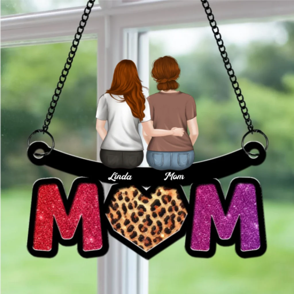 We Love You Mommy - Personalized Custom Suncatcher - Image 6
