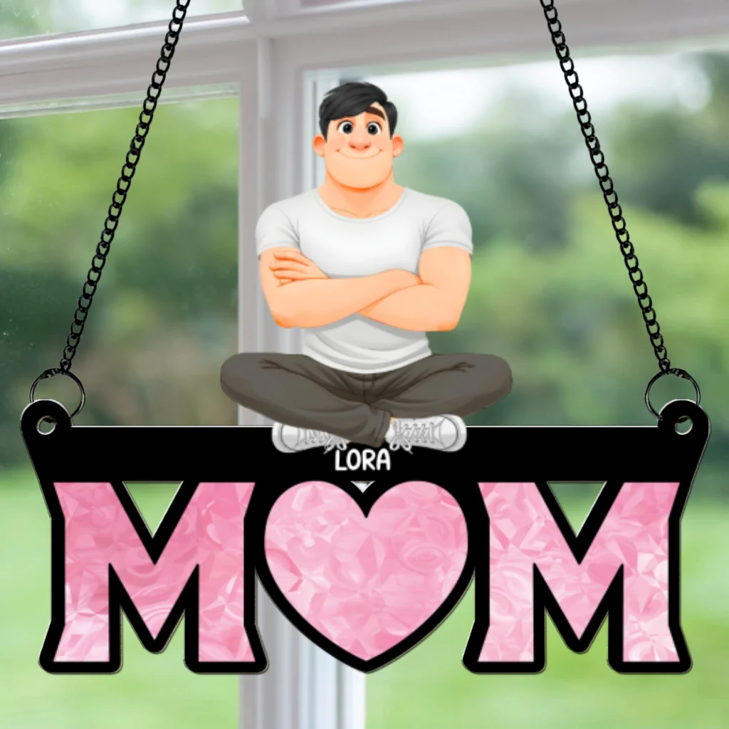We Love You Mother - Personalized Custom Suncatcher - Image 6