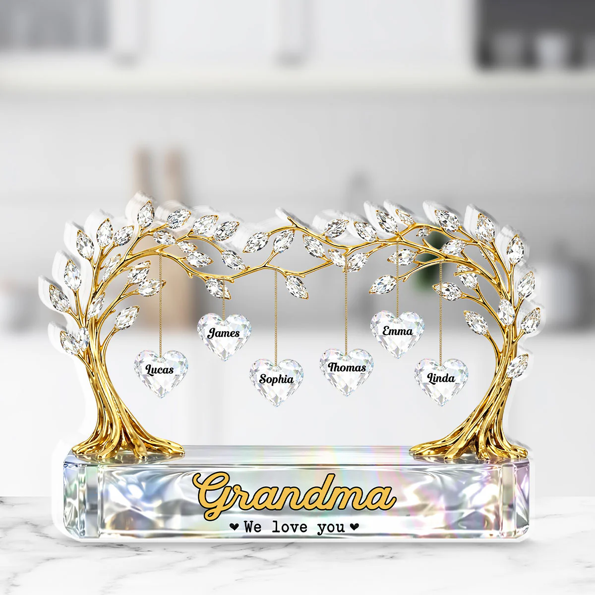 We Love You - Personalized Custom Acrylic Plaque - Image 3