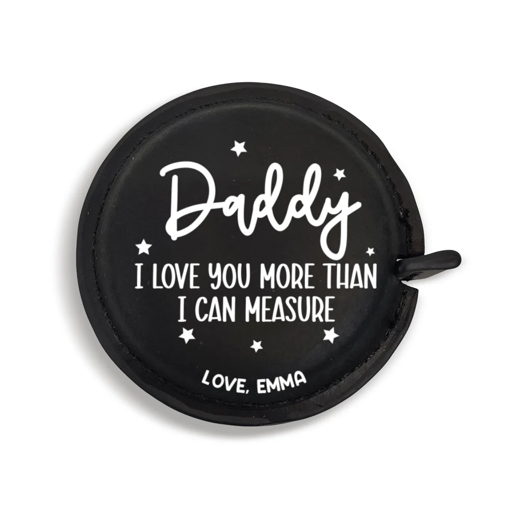 We Love You - Personalized Custom Leather Tape Measure - Image 10