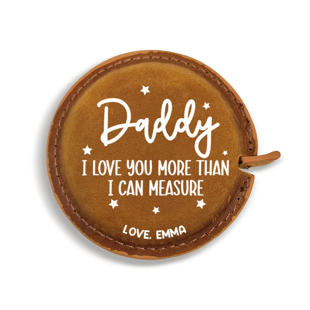We Love You - Personalized Custom Leather Tape Measure - Image 11
