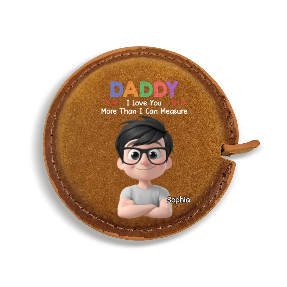 We Love You- Personalized Custom Leather Tape Measure - Image 10