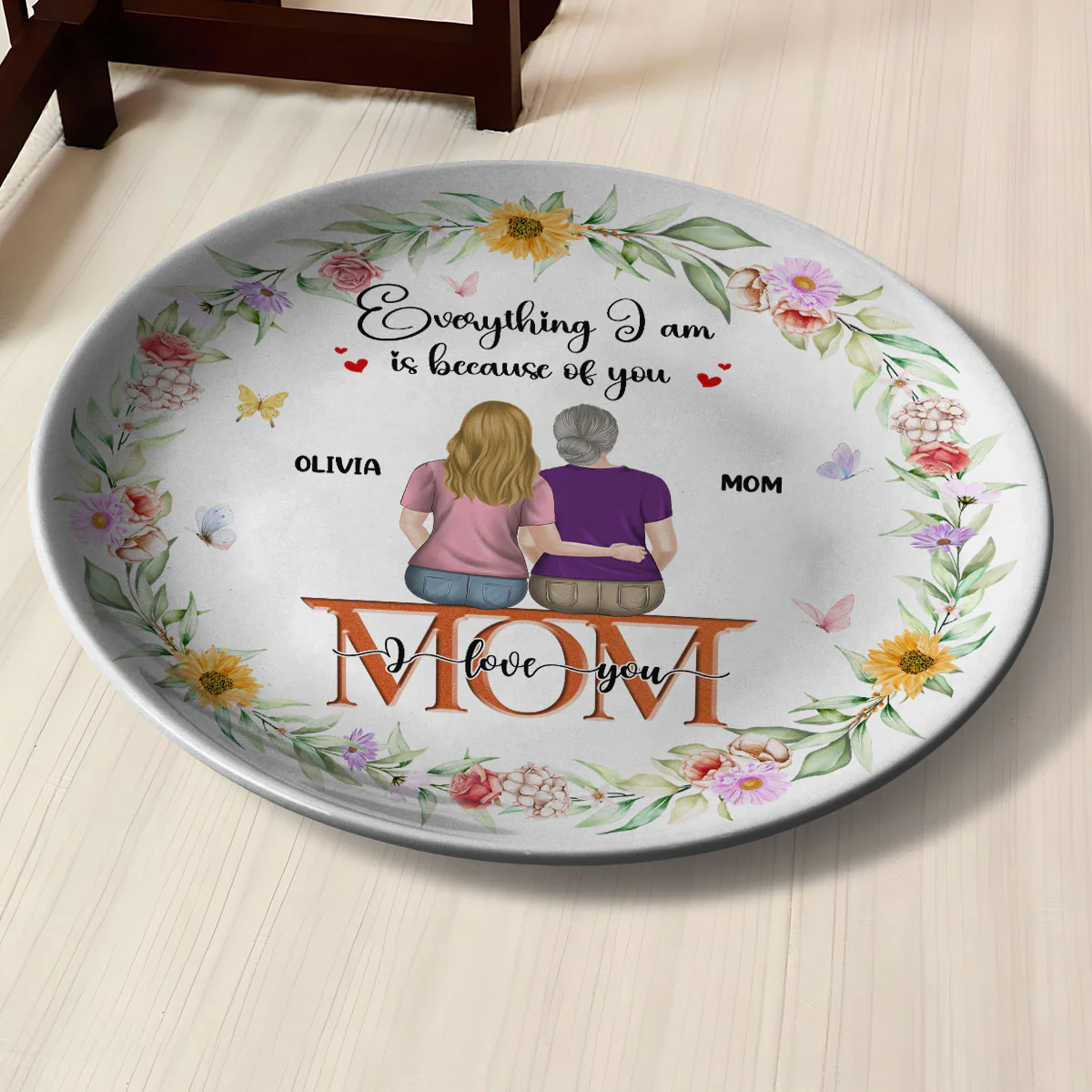 We Love You - Personalized Custom Plate - Image 2