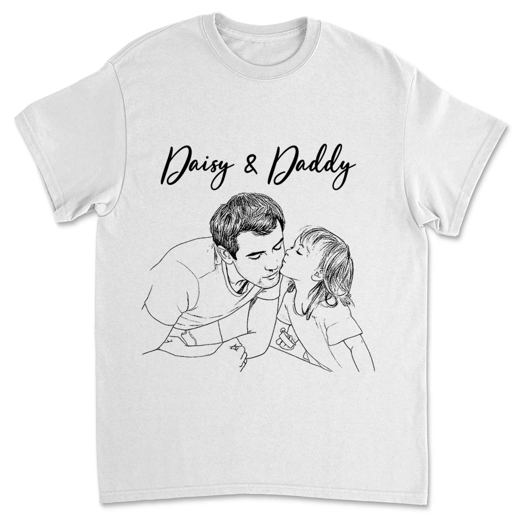We Love You Photo Sketch - Personalized Custom Shirt