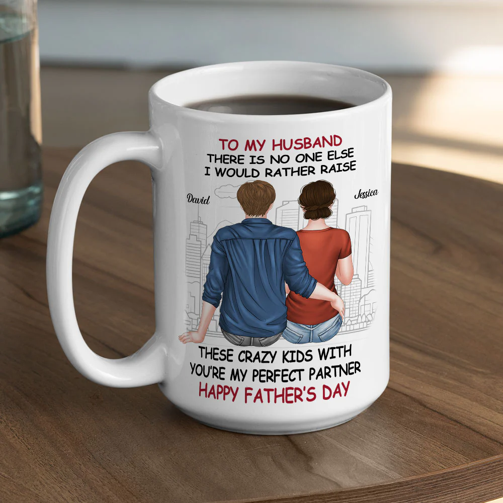 We Make Parenting Look Easy - Personalized Custom Coffee Mug - Image 4