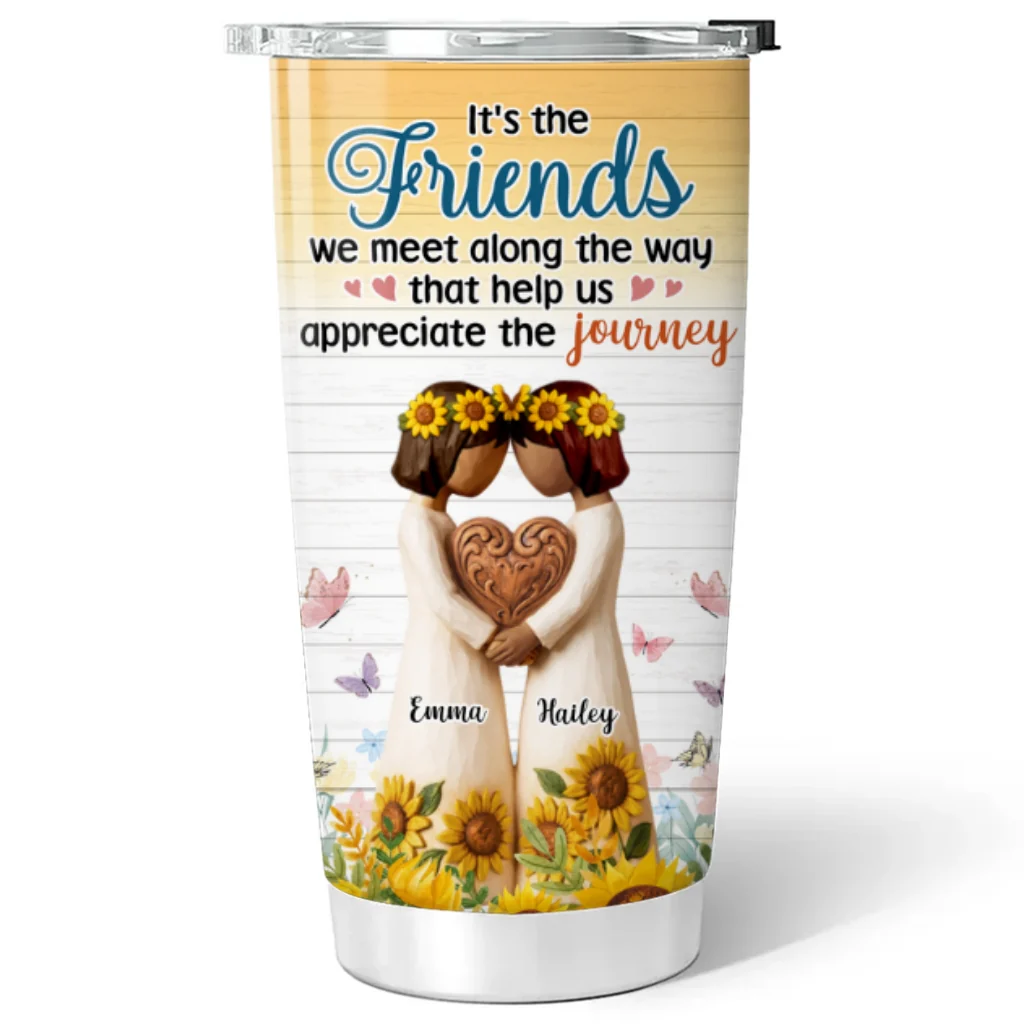 We Meet Along The Way - Personalized Custom Tumbler - Image 5