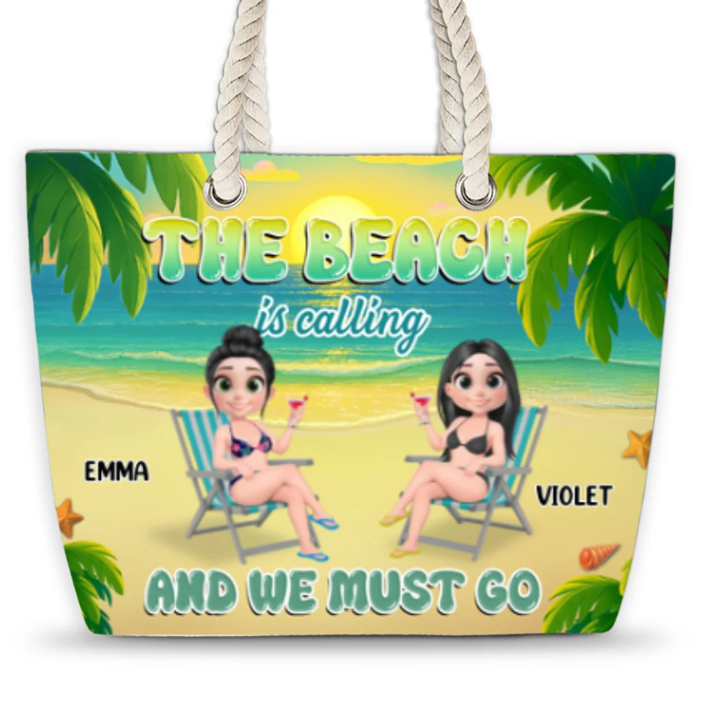 We Must Go - Personalized Custom Beach Bag - Image 5