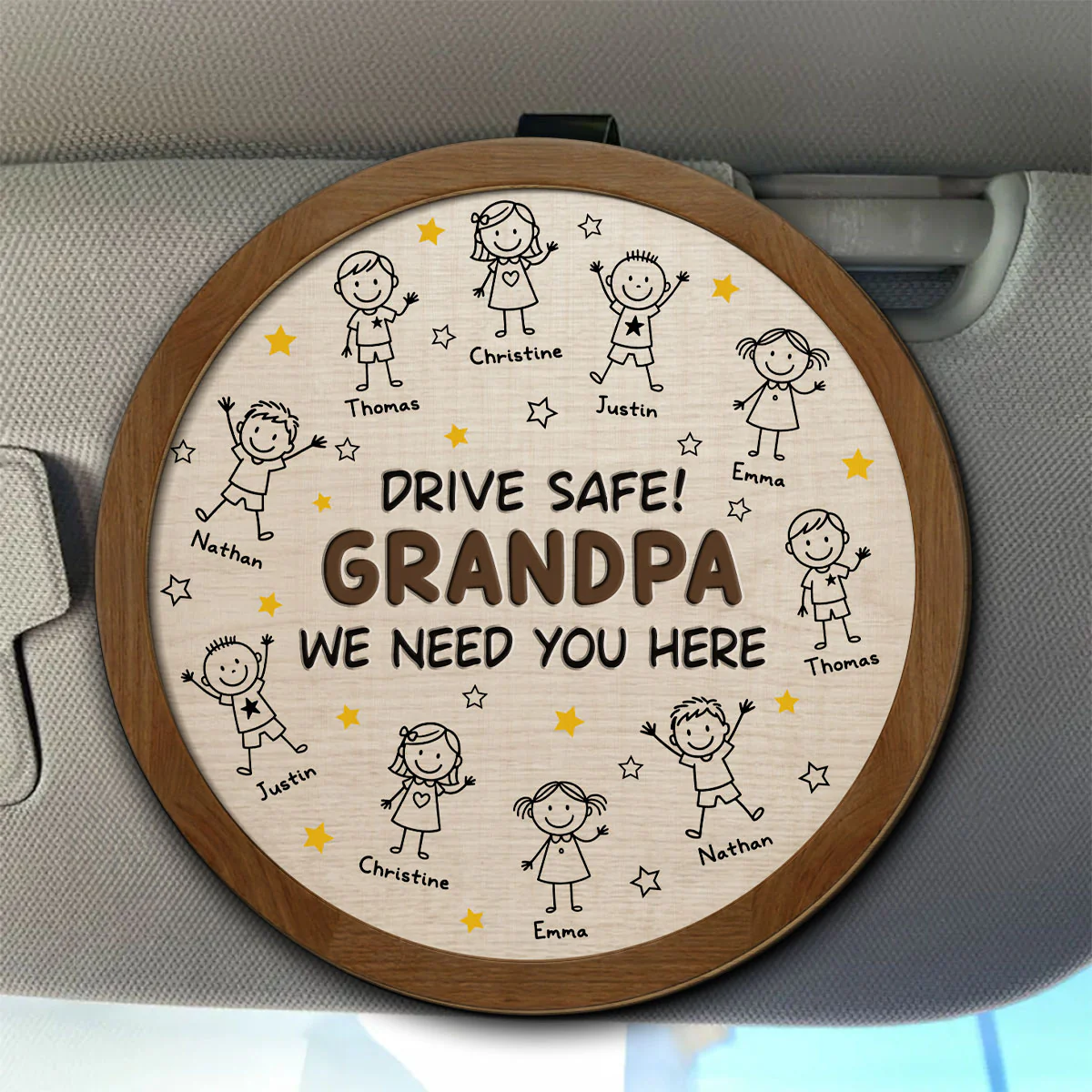 We Need You Home Safe - Personalized Custom Car Visor Clip