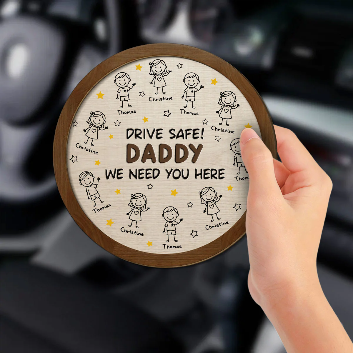 We Need You Home Safe - Personalized Custom Car Visor Clip - Image 3