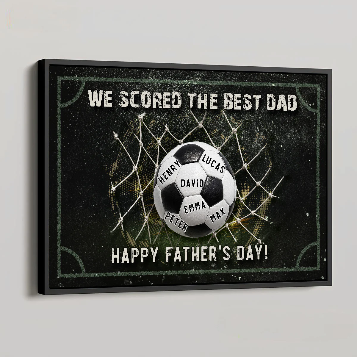 We Scored The Best Dad - Personalized Custom Poster - Image 2