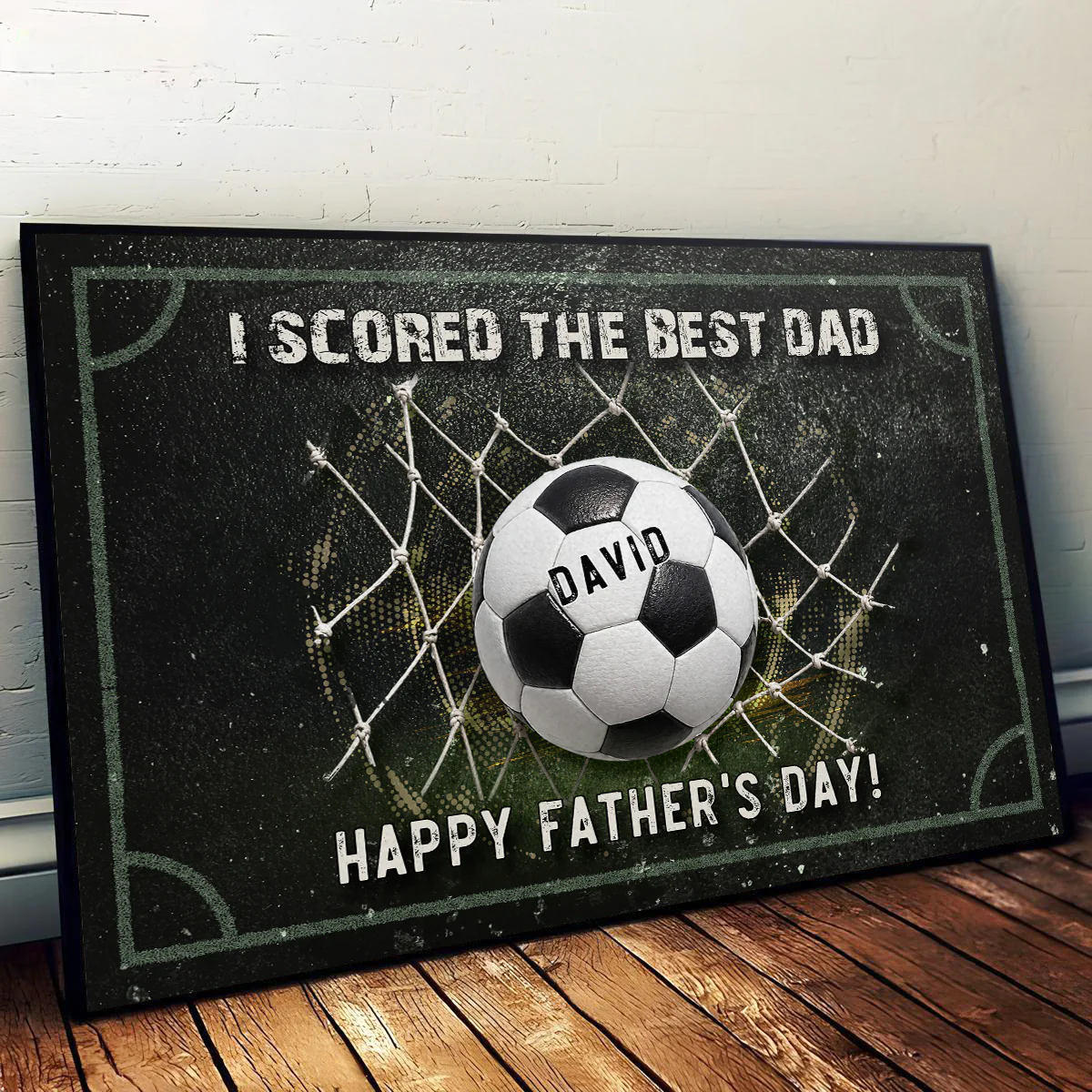 We Scored The Best Dad - Personalized Custom Poster - Image 3