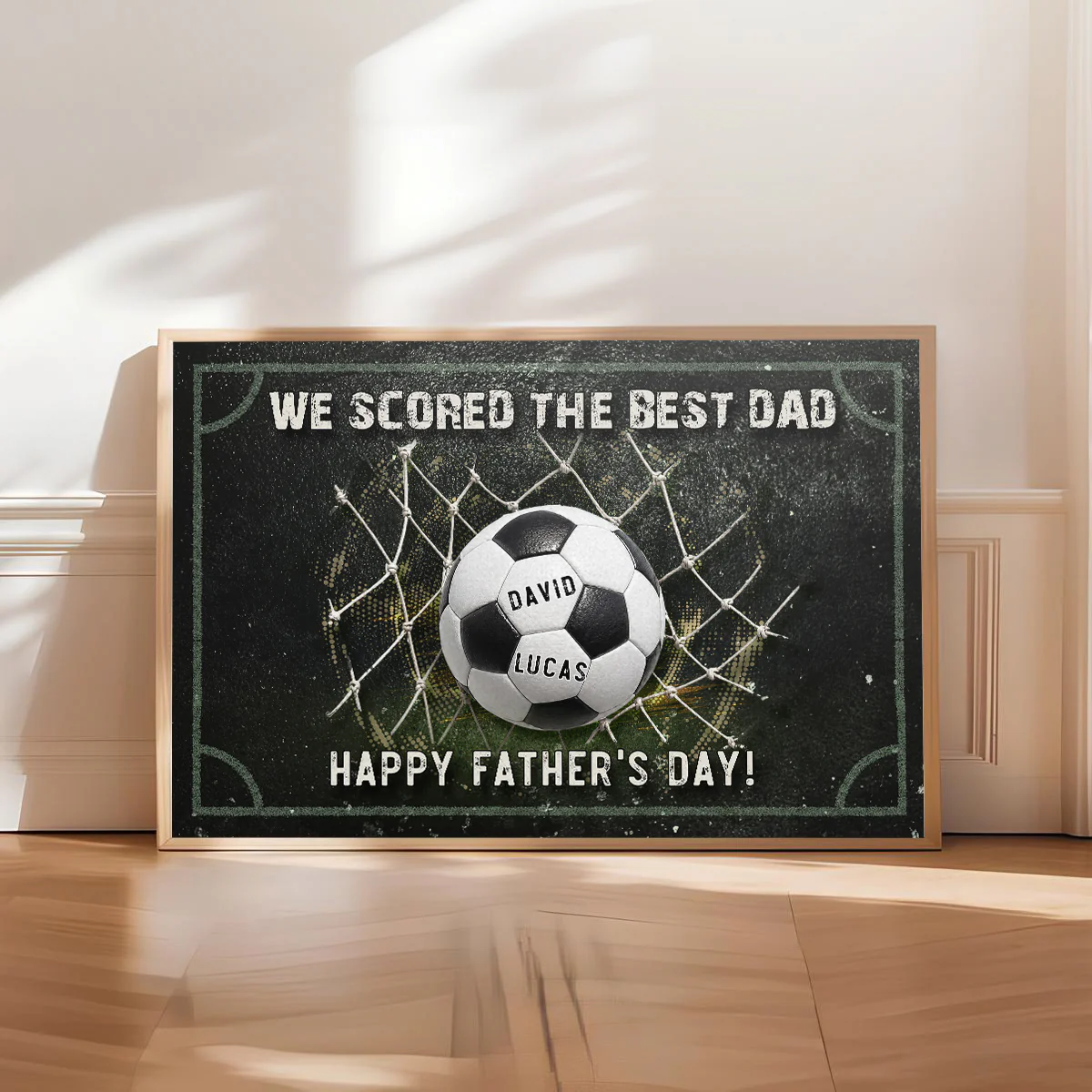 We Scored The Best Dad - Personalized Custom Poster - Image 4